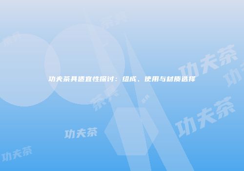 功夫茶具适宜性探讨：组成、使用与材质选择