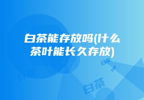 白茶能存放吗(什么茶叶能长久存放)