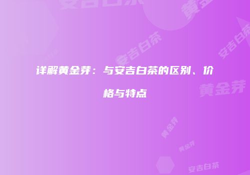 详解黄金芽：与安吉白茶的区别、价格与特点
