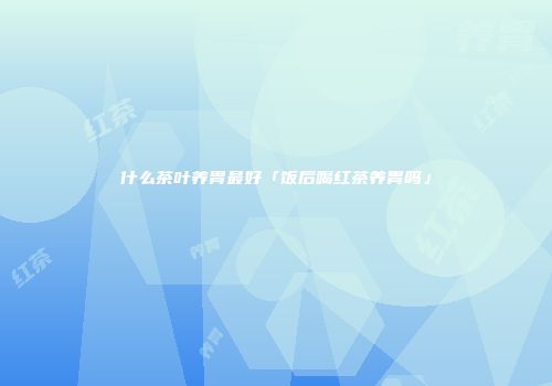 什么茶叶养胃最好「饭后喝红茶养胃吗」