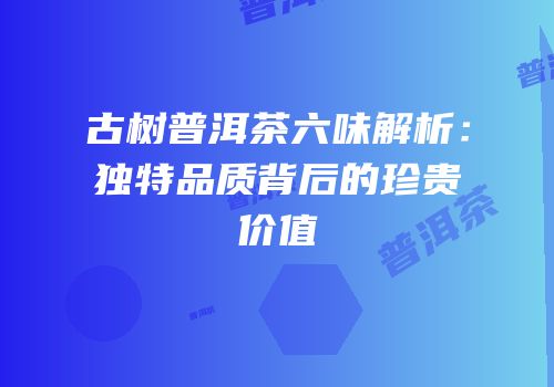 古树普洱茶六味解析：独特品质背后的珍贵价值