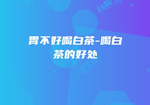 胃不好喝白茶-喝白茶的好处