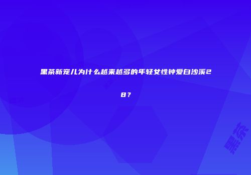 黑茶新宠儿为什么越来越多的年轻女性钟爱白沙溪28？