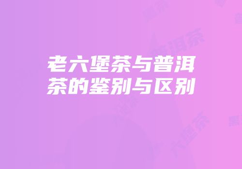 老六堡茶与普洱茶的鉴别与区别