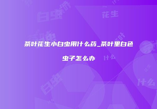 茶叶花生小白虫用什么药_茶叶里白色虫子怎么办