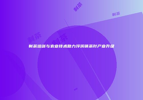制茶培训与农业技术助力浮滨镇茶叶产业升级