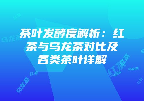 茶叶发酵度解析：红茶与乌龙茶对比及各类茶叶详解