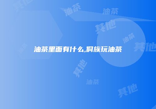 油茶里面有什么,侗族玩油茶
