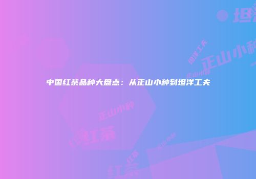 中国红茶品种大盘点：从正山小种到坦洋工夫