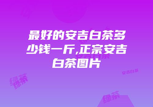 最好的安吉白茶多少钱一斤,正宗安吉白茶图片