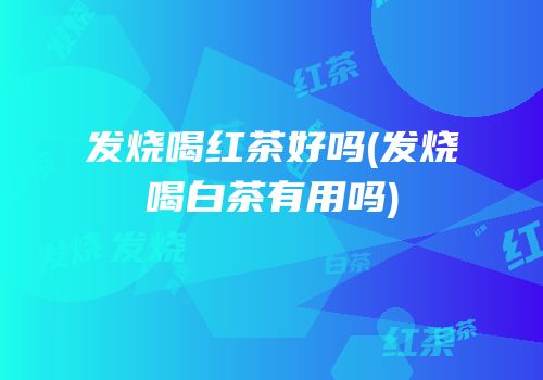 发烧喝红茶好吗(发烧喝白茶有用吗)