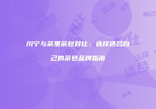 川宁与茶里茶包对比：选择适合自己的茶包品牌指南