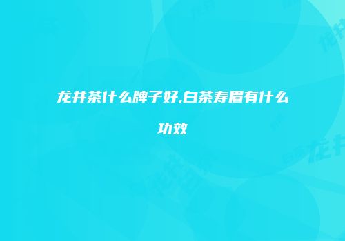 龙井茶什么牌子好,白茶寿眉有什么功效