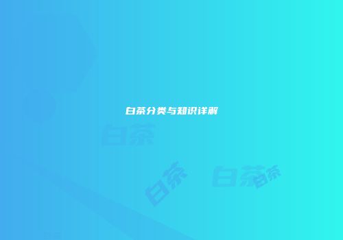 白茶分类与知识详解