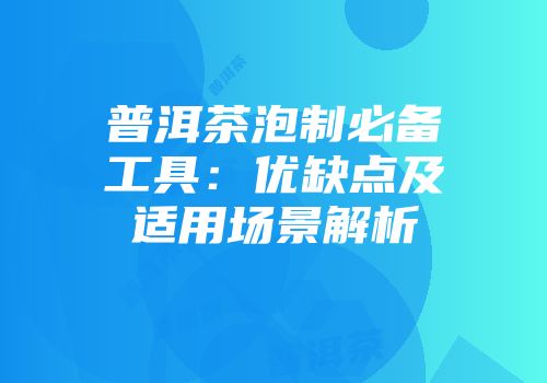 普洱茶泡制必备工具：优缺点及适用场景解析