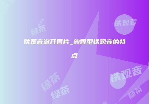 铁观音泡开图片_韵香型铁观音的特点