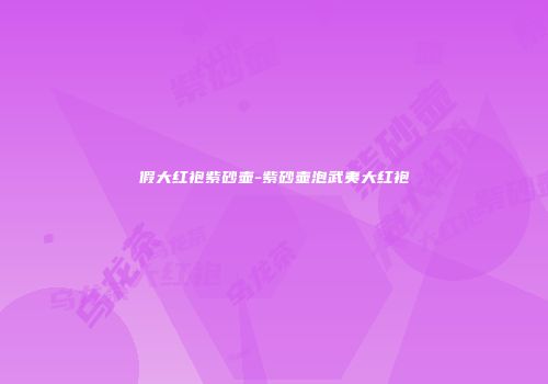 假大红袍紫砂壶-紫砂壶泡武夷大红袍