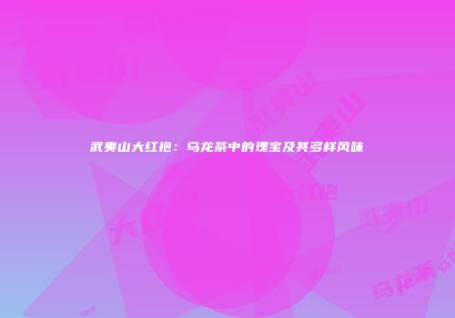 武夷山大红袍：乌龙茶中的瑰宝及其多样风味