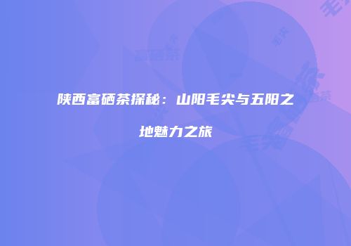 陕西富硒茶探秘：山阳毛尖与五阳之地魅力之旅