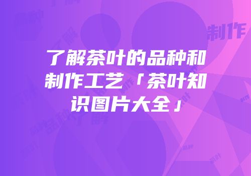 了解茶叶的品种和制作工艺「茶叶知识图片大全」