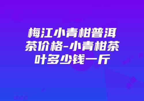 梅江小青柑普洱茶价格-小青柑茶叶多少钱一斤