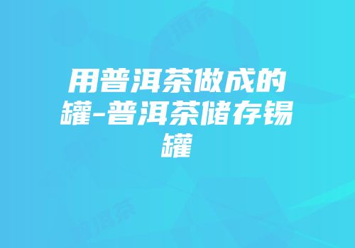 用普洱茶做成的罐-普洱茶储存锡罐