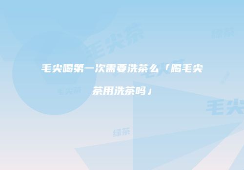 毛尖喝第一次需要洗茶么「喝毛尖茶用洗茶吗」