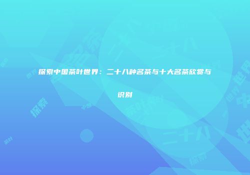 探索中国茶叶世界：二十八种名茶与十大名茶欣赏与识别