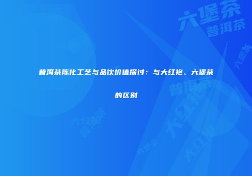 普洱茶陈化工艺与品饮价值探讨：与大红袍、六堡茶的区别