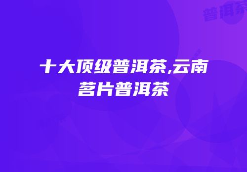 十大顶级普洱茶,云南茗片普洱茶