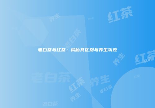 老白茶与红茶：揭秘其区别与养生功效