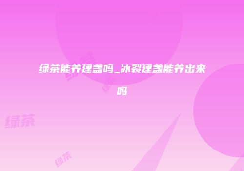 绿茶能养建盏吗_冰裂建盏能养出来吗