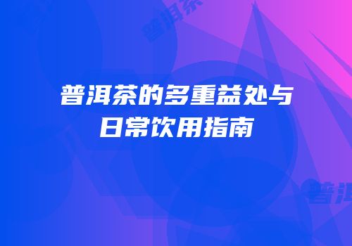 普洱茶的多重益处与日常饮用指南