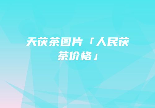 天茯茶图片「人民茯茶价格」
