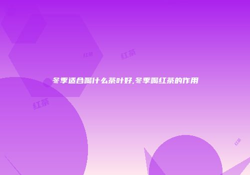 冬季适合喝什么茶叶好,冬季喝红茶的作用