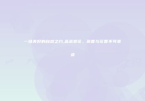 一场美好的自然之约,品茶赏花，茶香与花香不可辜负