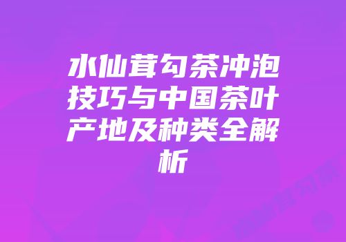 水仙茸勾茶冲泡技巧与中国茶叶产地及种类全解析