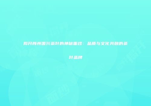揭开梅州国兴茶叶的神秘面纱：品质与文化共融的茶叶品牌