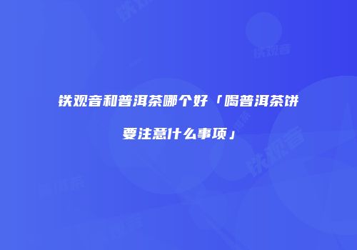 铁观音和普洱茶哪个好「喝普洱茶饼要注意什么事项」