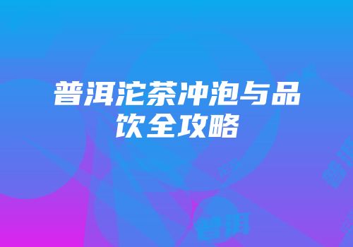 普洱沱茶冲泡与品饮全攻略