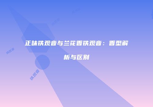 正味铁观音与兰花香铁观音：香型解析与区别