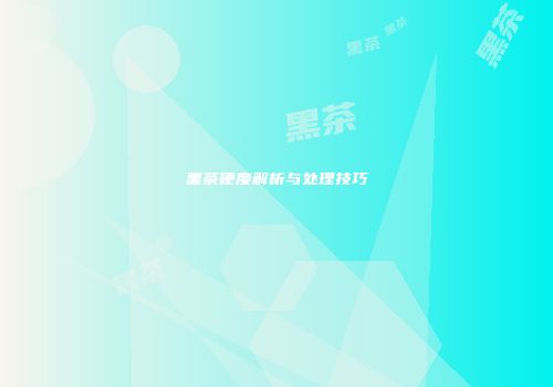 黑茶硬度解析与处理技巧